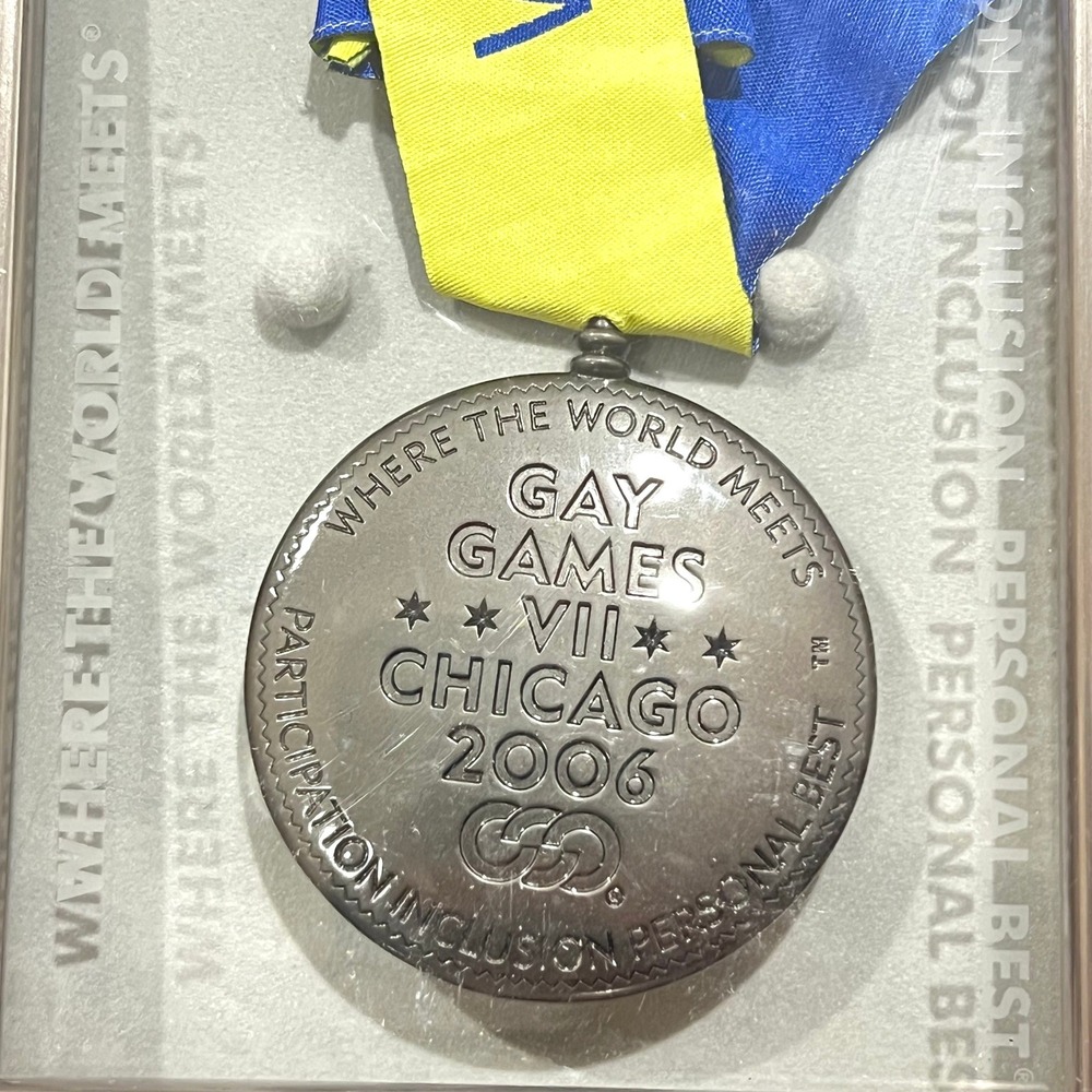 Gay Games VII Chicago 2006 Participation‎ Medal Framed LGBTQ+ Sports Memorabilia